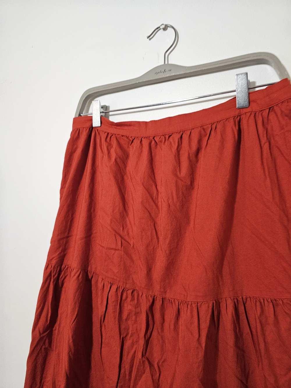 Banana Republic Maxi Skirt - Red Tiered Women's Skirt - Picture 6 of 9